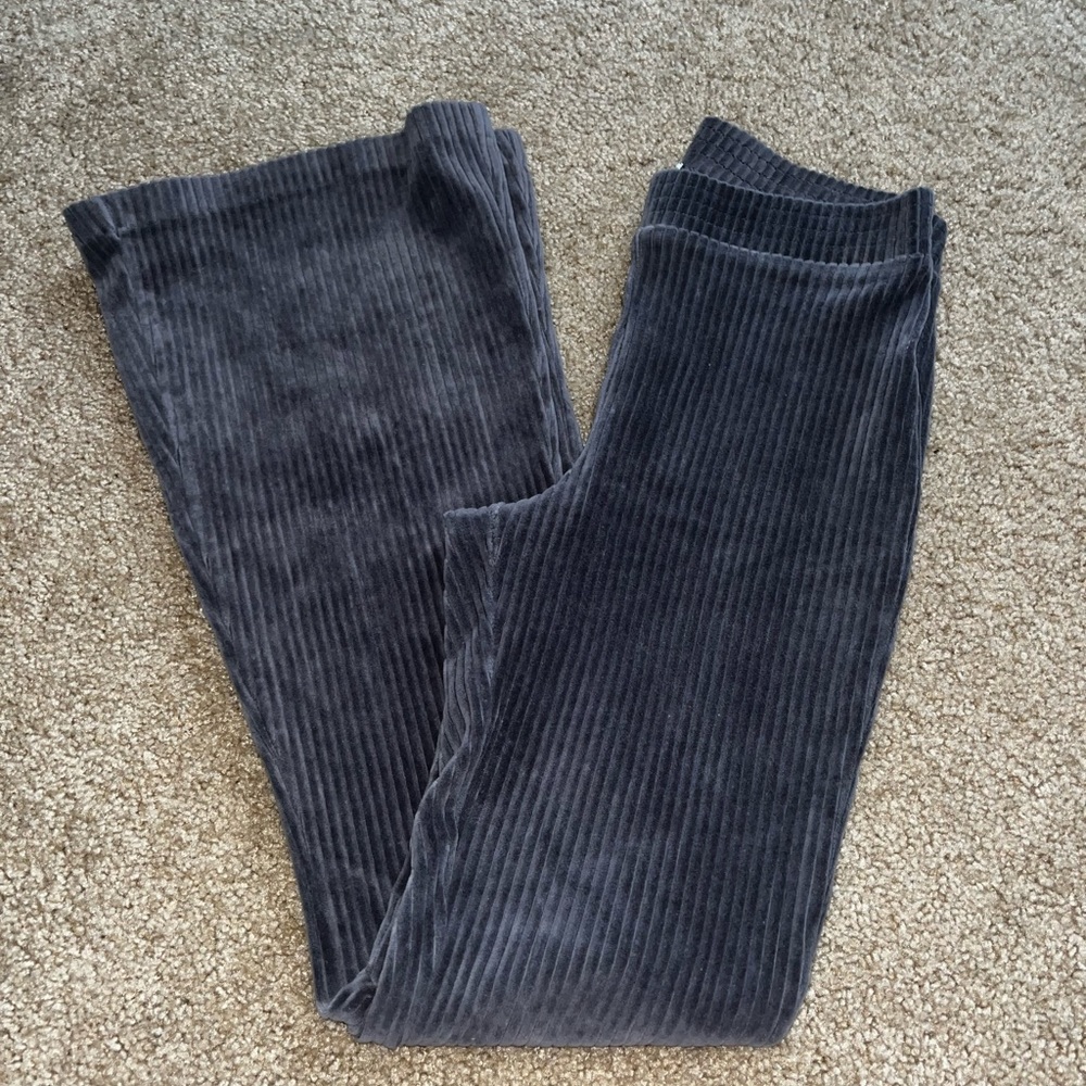 Women's Gray Corduroy Pants